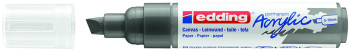 Edding 5000 Acrylic Paint Marker - Chisel Tip - Broad - Matte Anthracite