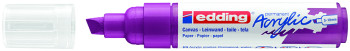 Edding 5000 Acrylic Paint Marker - Chisel Tip - Broad - Matte Berry