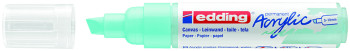 Edding 5000 Acrylic Paint Marker - Chisel Tip - Broad - Matte Pastel Blue