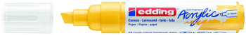 Edding 5000 Acrylic Paint Marker - Chisel Tip - Broad - Matte Traffic Yellow