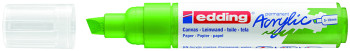 Edding 5000 Acrylic Paint Marker - Chisel Tip - Broad - Matte Yellow Green