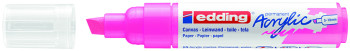 Edding 5000 Acrylic Paint Marker - Chisel Tip - Broad - Neon Pink
