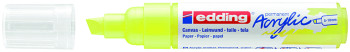 Edding 5000 Acrylic Paint Marker - Chisel Tip - Broad - Neon Yellow