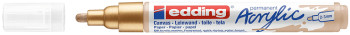Edding 5100 Acrylic Paint Marker - Bullet Tip - Medium - Matte Rich Gold