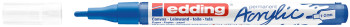 Edding 5300 Acrylic Paint Marker - Bullet Tip - Fine - Matte Gentian Blue