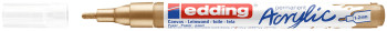 Edding 5300 Acrylic Paint Marker - Bullet Tip - Fine - Matte Rich Gold