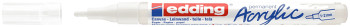 Edding 5300 Acrylic Paint Marker - Bullet Tip - Fine - Matte Traffic White