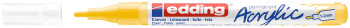 Edding 5300 Acrylic Paint Marker - Bullet Tip - Fine - Matte Traffic Yellow