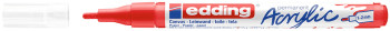 Edding 5300 Acrylic Paint Marker - Bullet Tip - Fine - Matte Trafic Red