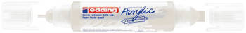 Edding 5400 Acrylic Paint Marker - Dual Tip - Matte Traffic White