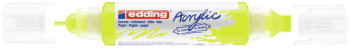 Edding 5400 Acrylic Paint Marker - Dual Tip - Neon Yellow