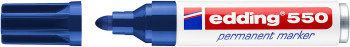 Edding 550 Permanent Marker - Bullet Tip - Broad - Blue