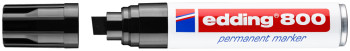 Edding 800 Permanent Marker - Chisel Tip - Broad - Black