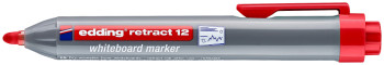 Edding Retract 12 Whiteboard Marker - Red
