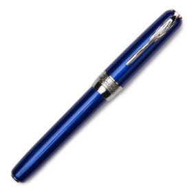 Pineider Full Metal Jacket Fountain Pen - Lightning Blue - Picture 1