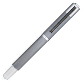 Yookers Metis 999 Refillable Fineliner Pen - Brushed Grey Satin Chrome - Picture 1