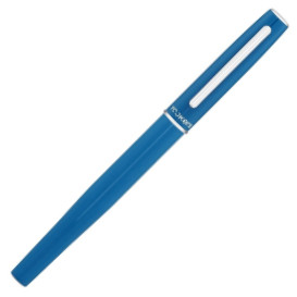 Yookers Yooth 751 Refillable Fineliner Pen - Steel Blue Chrome Trim - Picture 1