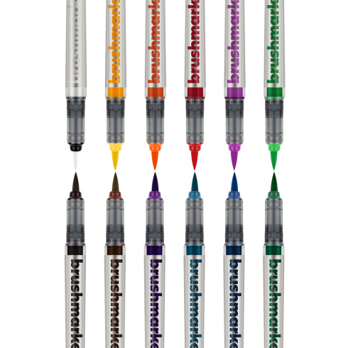 Karin Brushmarker PRO Set - Basic Colours (Pack of 11 with Blender) - Picture 1