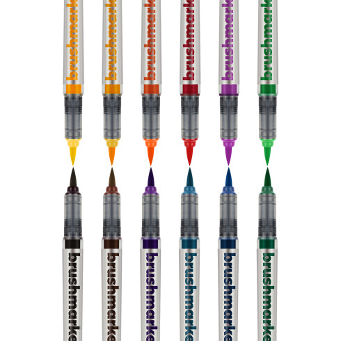 Karin Brushmarker PRO Set - Basic Colours (Pack of 12) - Picture 2