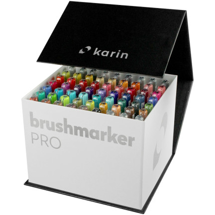 Karin Brushmarker PRO Set - Mega Box (60 Colours with 3 Blenders) - Picture 1