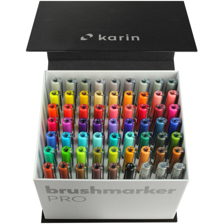 Karin Brushmarker PRO Set - Mega Box (60 Colours with 3 Blenders) - Picture 2