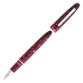 Esterbrook Estie Rollerball Pen - Scarlet Palladium Trim