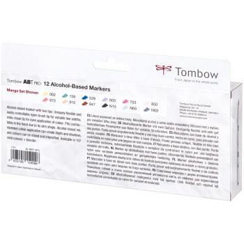 Tombow ABT PRO Markers - Manga Shonen Colours (Pack of 12) - Picture 1