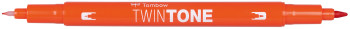 Tombow TwinTone Dual Tip Marker - Carrot Orange