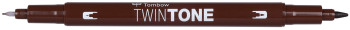 Tombow TwinTone Dual Tip Marker - Chocolate