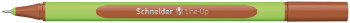 Schneider Line-Up Fineliner Pen - Mahongany Brown