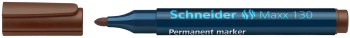 Schneider Maxx 130 Permanent Marker - Bullet Tip - Brown