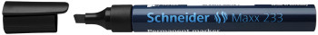 Schneider Maxx 233 Permanent Marker - Chisel Tip - Black