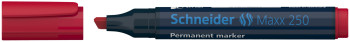 Schneider Maxx 250 Permanent Marker - Chisel Tip - Red