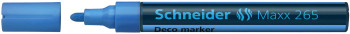 Schneider Maxx 265 Liquid Chalk Marker - Bullet Tip - Blue