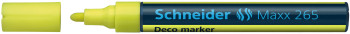 Schneider Maxx 265 Liquid Chalk Marker - Bullet Tip - Yellow