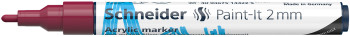 Schneider Paint-It 310 Acrylic Marker - 2mm - Burgundy