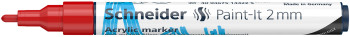 Schneider Paint-It 310 Acrylic Marker - 2mm - Red