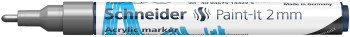 Schneider Paint-It 310 Acrylic Marker - 2mm - Silver