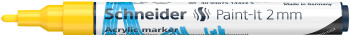 Schneider Paint-It 310 Acrylic Marker - 2mm - Yellow