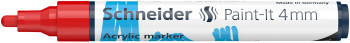 Schneider Paint-It 320 Acrylic Marker - 4mm - Red