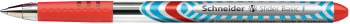 Schneider Slider Basic Ballpoint Pen - Fine - Red