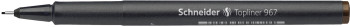 Schneider Topliner 967 Fineliner Pen - Brown
