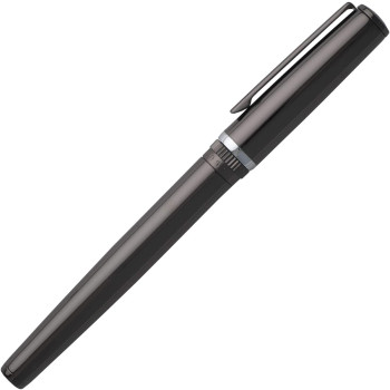 Hugo Boss Gear Fountain & Ballpoint Pen Set - Gunmetal Chrome Trim - Picture 2