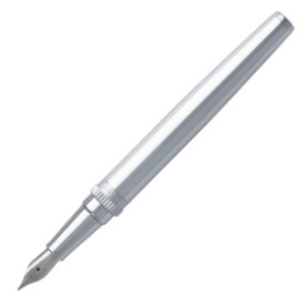Hugo Boss Gear Fountain Pen - Metal Chrome