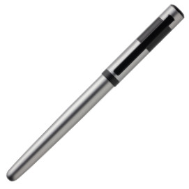 Hugo Boss Ribbon Fountain Pen - Matte Chrome - Picture 1