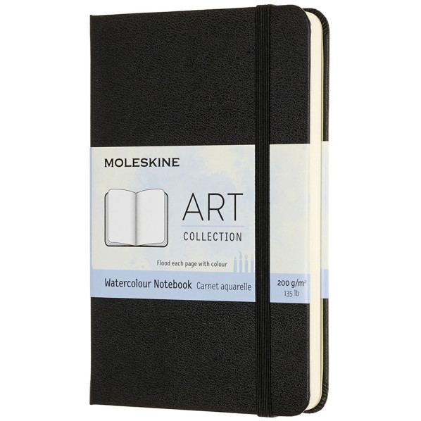 Moleskine Art Pocket Watercolour Notebook - Black