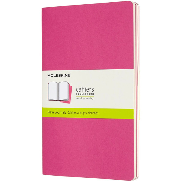 Moleskine Cahier Large Journal - Plain - Set of 3 - Assorted