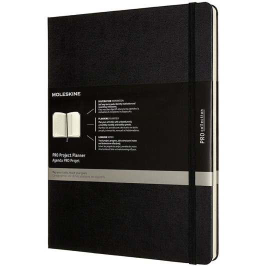 Moleskine Pro Hardback Extra Large Project Planner - Black