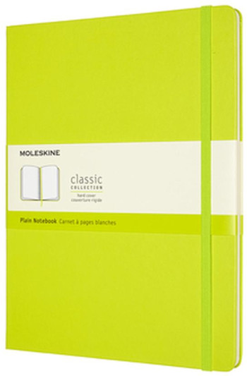Moleskine Classic Hardback Extra Large Notebook - Plain - Lemon Green