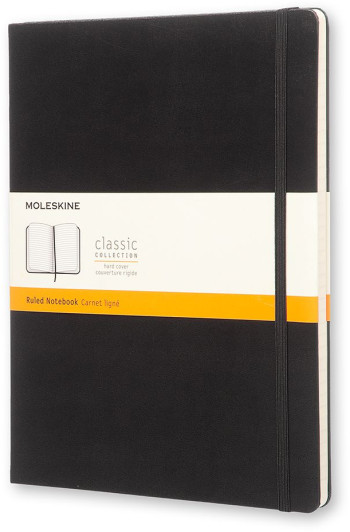 Moleskine Classic Hardback Extra Large Notebook - Ruled - Black